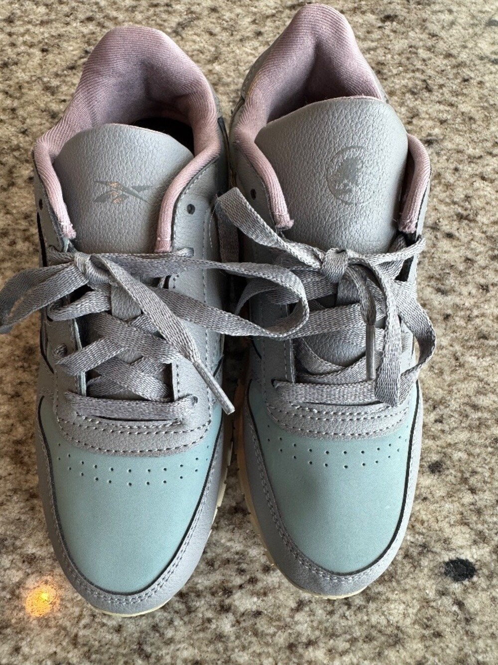 Reebok Classic Leather Jurassic World Sneakers Gray Blue Camo Beta Blue Raptor